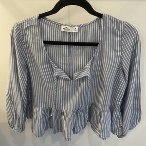 Hollister blue blouse